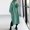 Green, variant on TopLLC Long Sleeve Round-Neck Dress Fashion Women Solid Loose Hooded Comfy Long Sleeve Dress Women Dress
