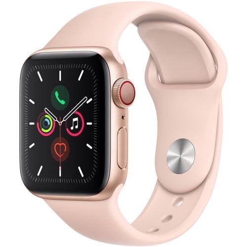 Pre-Owned Apple Watch Series 5 40mm GPS   Cellular, Gold Aluminum Case - Pink Sand Sport Band Used