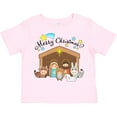 thumbnail image 3 of Inktastic Merry Christmas Cute Nativity Scene Boys or Girls Toddler T-Shirt, 3 of 5