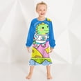 thumbnail image 6 of Casual Dresses Nightgowns Velvet Pleated design One-Piece Nightdress for Indoor Outdoor Daily Space Dino 3-10T, 6 of 7