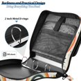 thumbnail image 4 of FORMRS Zipper Binder with Shoulder Strap 2-inch Ring 500 Sheet Capacity File Bag, Cute Rainbow, 4 of 5