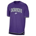 thumbnail image 2 of Men's Nike  Purple Sacramento Kings 2024/25 Classic Edition Pregame Shooting T-Shirt, 2 of 3