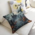 thumbnail image 5 of cemetery pumpkins cast Linen toss pillowcase Decoration pillowcase Gift preferred 20x20" Cushion cover 1 set Sofa pillowcase Sofa bedroom living room car, 5 of 8