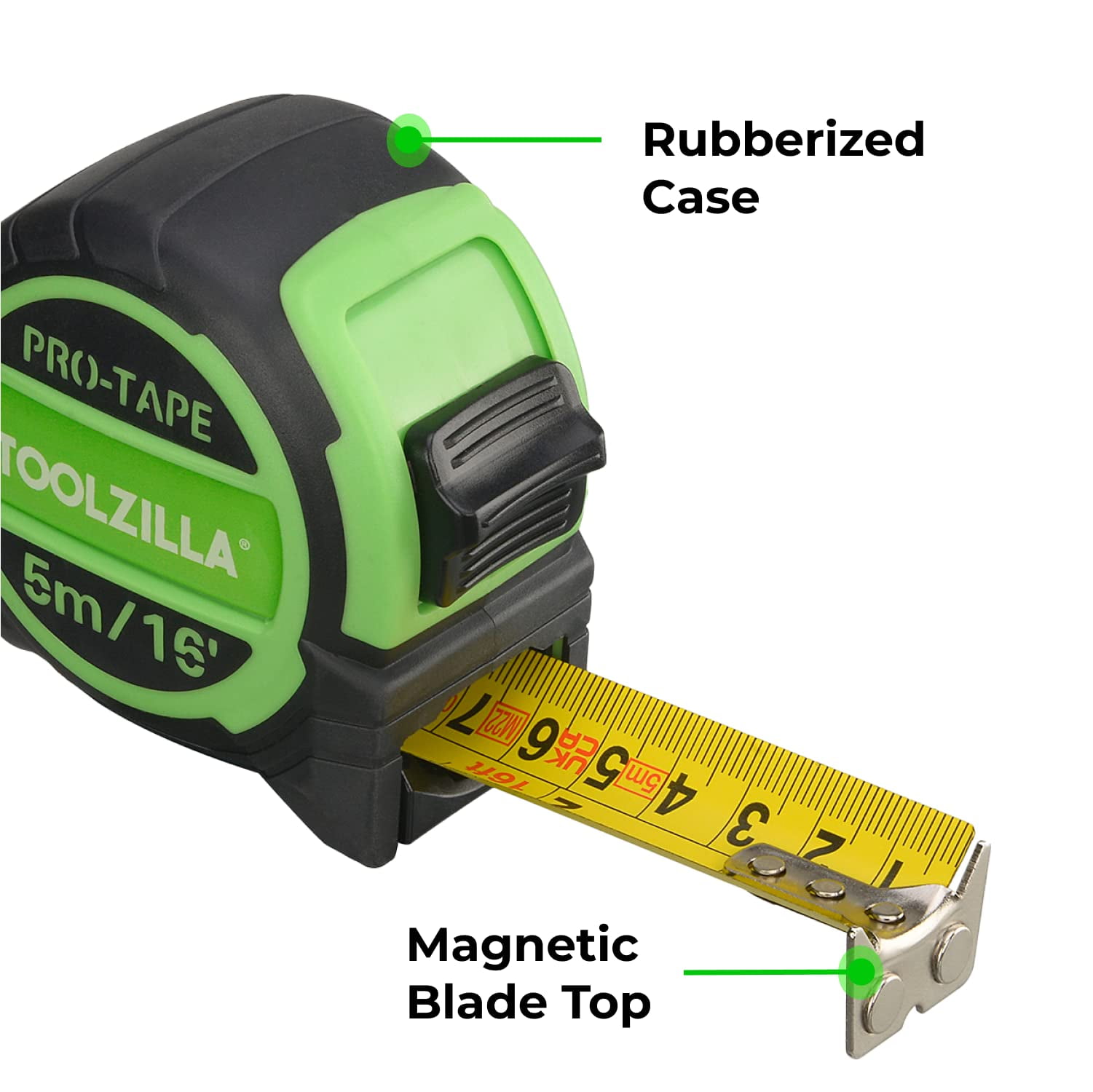 Autolock Measuring Tape 16feet 5m Dual Side Retractable Tape Measure  Inch/metr