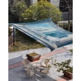 thumbnail image 3 of Sun Shade Sail 8'x10' Beach Waves Rectangle Sun Shade Sails Canopy Waterproof Blue Sky Cloud Window Outdoor Sunshades Sand UV Block Cover Shades Cloth for Patio Backyard Garden Deck Porch Lawn, 3 of 9