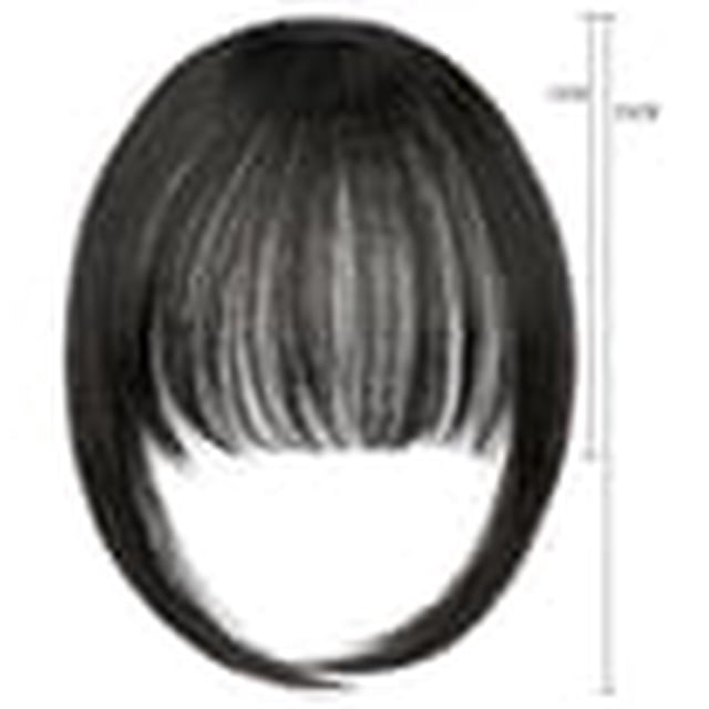 Cagogo 7Pcs Hair Extensions, Natural Seamless Hand Woven Clip In Bangs With Sideburns, Long Airing Bangs For Instant Volume, Invisible Hair Pieces For Women Daily Use Salon Quality Styling