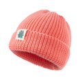 thumbnail image 4 of Holloyiver Kids Winter Knit Hat Warm Fleece Lined Hats Solid Color Dome Cartoon Label Pullover Warm Knitted Hat Children Cute Hat (0-3Years) Orange, 4 of 4
