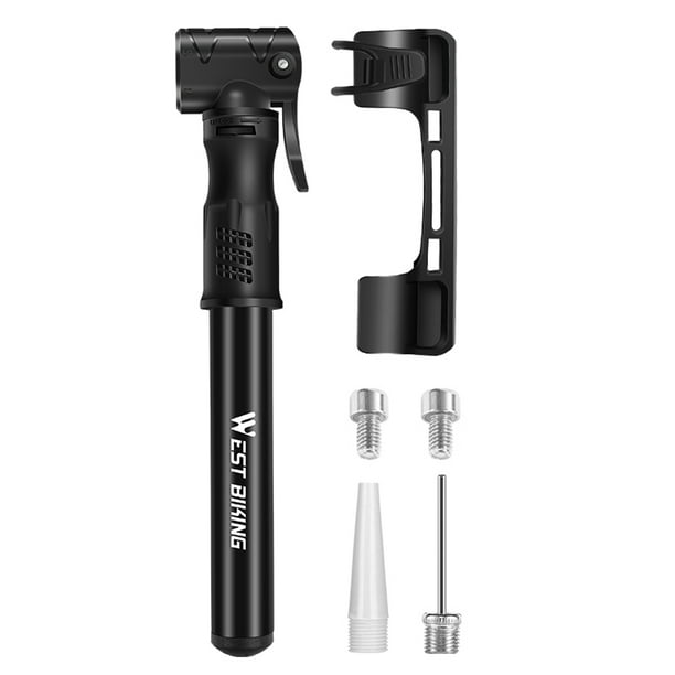 Inflador Mini bomba de neumático de bicicleta de pie de 100PSI, inflador portátil de bicicleta de mo WEST BIKING Inflador