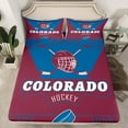 thumbnail image 2 of jejeloiu Ice Hockey Full Size Sheets,Sport City Bed Sheets,Colorado Sheet Sets For Boys Teens,Ultra Soft Home Decor,4 Pieces, 2 of 7