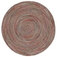 thumbnail image 2 of SAFAVIEH Braided Leilah Abstract Cotton Reversible Area Rug, Ivory/Black, 5' x 5' Round, 2 of 11