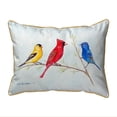 thumbnail image 2 of Betsy Drake SN298 11 x 14 in. Three Birds Small Indoor & Outdoor Pillow, 2 of 2