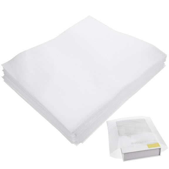 ibasenice White EPE Foam Wrap Sheets for Packaging and Storage Use with Strong Firmness and Antitear 100pcs