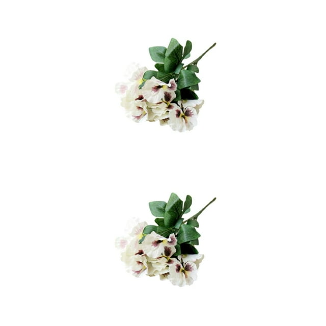 Transemion Wide Artificial Flower Decorations For Indoor And Outdoor Spaces Easy To Clean Cloth Fake Plants Flowers Garden JH1237 2Set