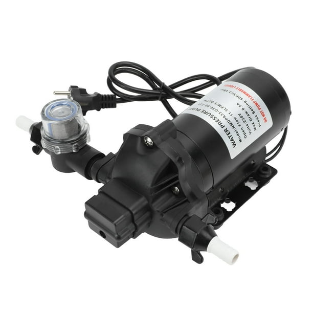 Bomba de diafragma de agua, 220 V, 11,3 LPM, 50 PSI, bomba de agua autocebante, bomba de agua de alta presión, rendimiento comprobado