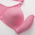 thumbnail image 7 of DondPO Plus Size Bras for Women Wireless Comfortable Bras for Older Women Front Closure Bras for Women No Underwire Wireless Bras for Women Seamless Tshirt Bra Full Coverage Bras for Women Pink 44, 7 of 7