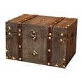 thumbnail image 2 of Caja de almacenamiento vintage, caja de almacenamiento, caja de joyería antigua portátil, organizador de joyas SG, 2 of 9