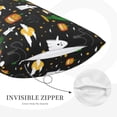 thumbnail image 3 of Honeii Halloween Pattern Decorative Throw Pillow Case - Elevate Your Couch, Sofa, or Bed with Stylish Home Decor-16"x24", 3 of 6