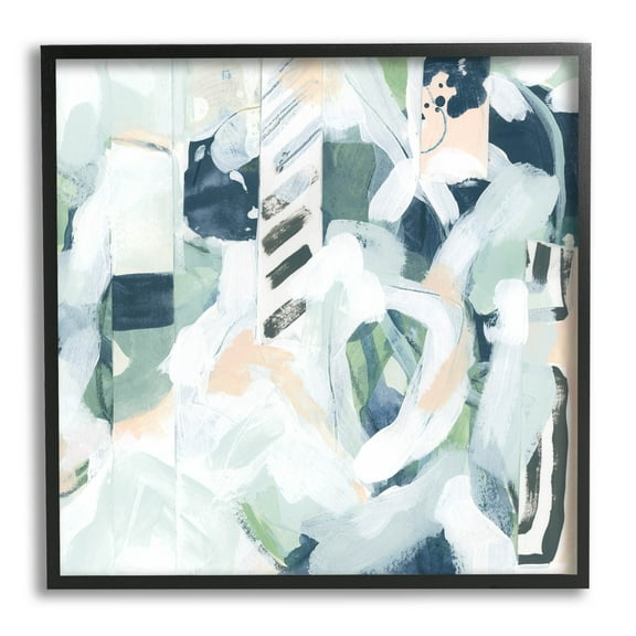 Stupell Industries Various Modern Shapes Arrangement Painting Black Framed Art Print Wall Art, Design by June Erica Vess