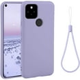 thumbnail image 1 of HAHDAXIA for Pixel 4a 5G Case 6.2 inch (2020), Liquid Silicone Slim with Camera and Screen Protection Microfiber Lining (with Strap Rope x 1), Silicone Case for Google Pixel 4a 5G Case (Clove, 1 of 7