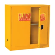 Sandusky Counter-Height 30-Gal. Flammable Safety Cabinet with Padlock, Yellow