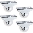 thumbnail image 1 of 4 Pcs Roulettes Fixes 25mm Remplacement de Meubles en Plastique Roulette de Tiroir d'Orientation, 1 of 5