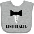 thumbnail image 3 of Inktastic Ringbearer Mock Tux Wedding Tuxedo Boys Baby Bib, 3 of 4