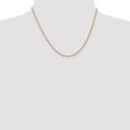 thumbnail image 2 of 10k 2mm Solid Polished Cable Chain in 10k Yellow Gold, 2 of 3