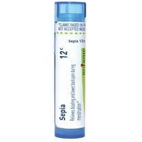 Boiron Sepia 12C, Homeopathic Medicine for Bloating And Lower Back Pain During Menstruation, 80 Pellets