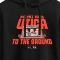 thumbnail image 3 of The Office - Burn Utica To The Ground - Juniors Cropped Pullover Hoodie, 3 of 5