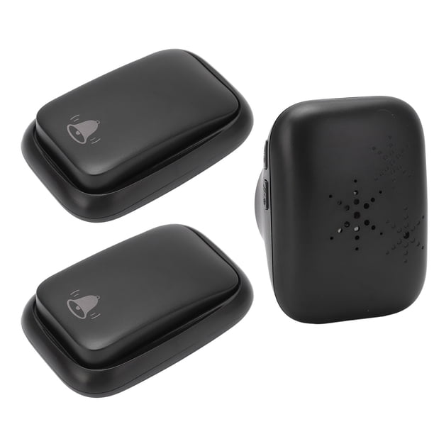 Conjunto de Timbre Inalámbrico, AC 110-230V Batería Sin Energía Generador de Energía 1 Receptor 2 Presión El Botón Resistente A Las Fábricas Para Mujeres Embarazadas
