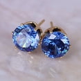 thumbnail image 6 of UDIYO Ear Studs Elegant All Match Cubic Zirconia Round Exquisite Earrings for Dating, 6 of 7