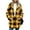 01_Yellow, variant on KICILVS Fleece Cardigans for Women Button Down Hooded Plaid Coat Warm Fuzzy Sherpa Cardigan Oversized Winter Outwear with Pockets