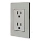 thumbnail image 1 of Placa Metálica De Acero Inoxidable Duplex Marca ADIR 4677 negro, 1 of 2