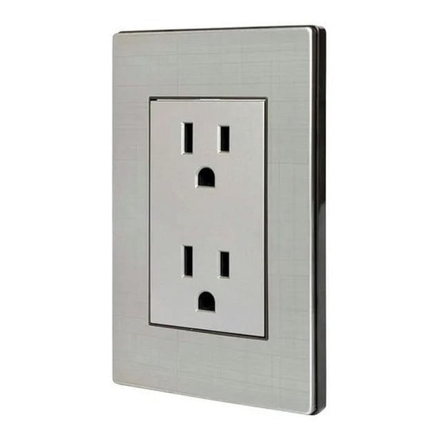 Placa Metálica De Acero Inoxidable Duplex Marca ADIR 4677 negro