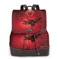 thumbnail image 1 of Balery Black Spider Web With Spiders Mochila de Cuero para Mujeres, Gran Capacidad, Bolsa de Viaje Multifuncional, Mochila de Cuero y Bolsa de Hombro para Mujeres, 1 of 4