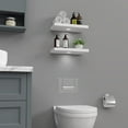 "WELLAND 15"" Floating Shelf with Motion Sensor Light, Wall Mounted ...
