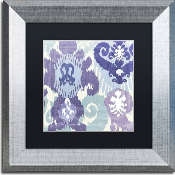 Trademark Fine Art Abstract Matted Framed Art ' Blue Curry I ' by Color Bakery