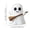 White C, variant on Halloween Ghost Decor, Glow in the Dark Ghost Figurine for Tabletop, Luminous Ghost Ornament for Home, Spooky Halloween Centerpiece for Mantel and Shelf