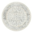 thumbnail image 3 of Unique Loom Aurelia Collection Area Rug - Trajan (7' Round Ivory/Gray), 3 of 7