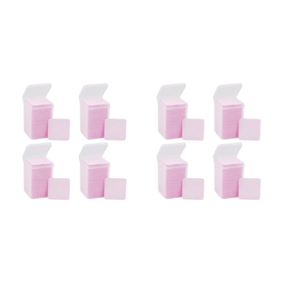 Soidarity 4 juegos de almohadillas quitaesmalte de uñas hechas de tela no tejida para limpiar toallitas limpiadoras de uñas suaves absorbentes Type1 NO1