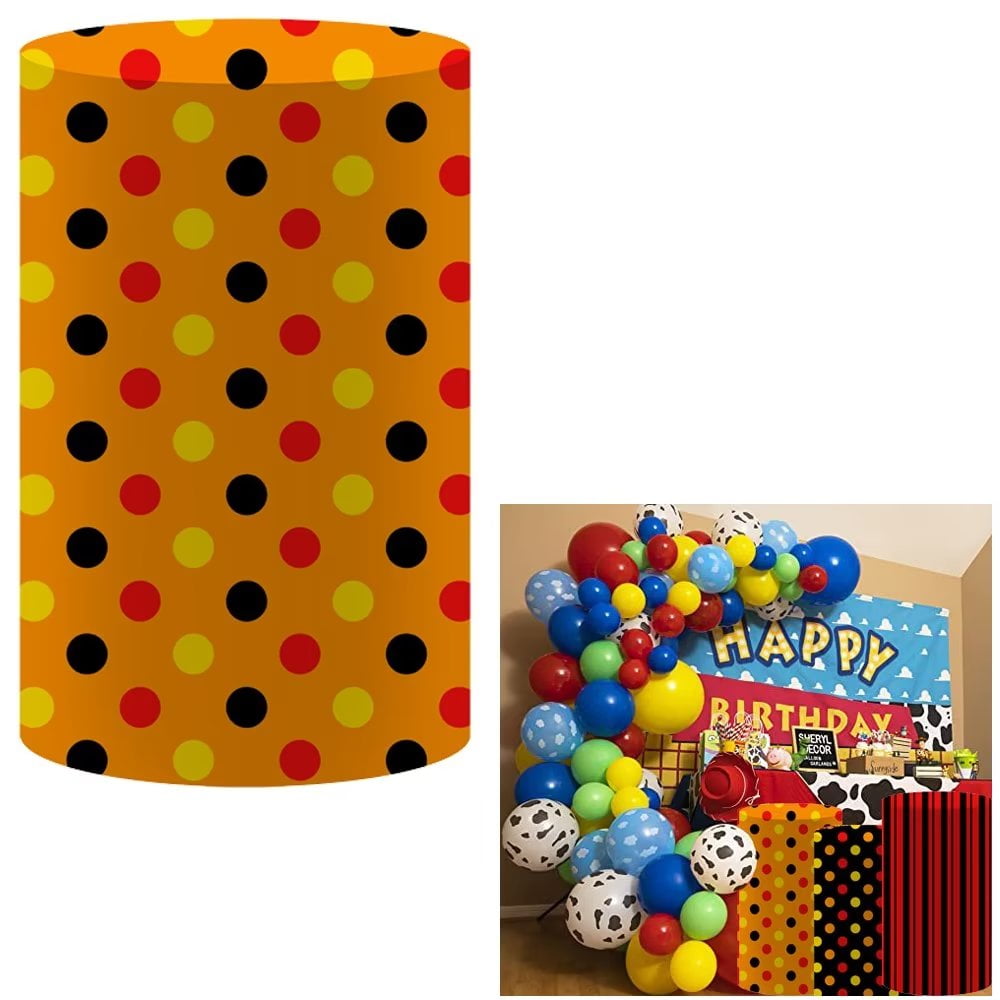 Stretch Spandex Covers for Pedestals Plinth Cylinder Birthday Party