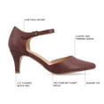 thumbnail image 4 of Journee Womens Bettie Almond Toe Mid Heel Pumps, Widths Available, 4 of 10