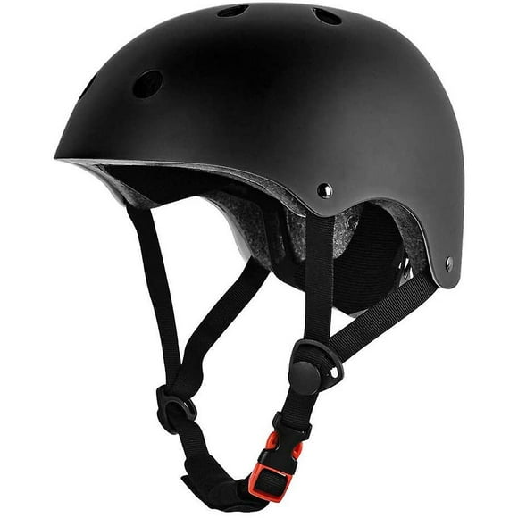 Skateboard Helmet, Scooter Helmet Black Skate Helmet, Bike Helmet