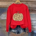 thumbnail image 7 of Jsaierl Halloween Sweatshirts for Women Funny Pumpkin Graphic Pullovers Stretch Classic Crewneck Long Sleeve Sweater Tops Halloween Costumes, Sizes S-2XL, 7 of 7