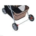 thumbnail image 2 of PawHut Deluxe 3 Wheels Pet Stroller with Brake, Canopy, Cupholders (Red), 2 of 9
