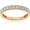 Pink, variant on 1/10 CT TW Lab Grown Diamond Rings for Women | Real 10K Yellow Gold Milgrain Diamond Band | Size 4.5