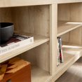 thumbnail image 3 of Console de Rangement pour Meuble de Télévision 70" en Bois - Chêne Blanc, 3 of 5
