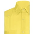 thumbnail image 2 of Mens Short Sleeve Linen Look Guayabera Shirt, 2 of 4