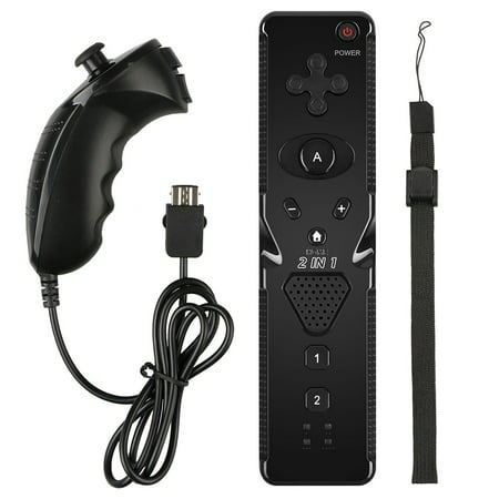Built in Motion Plus Remote + Nunchuck Controller For Nintendo