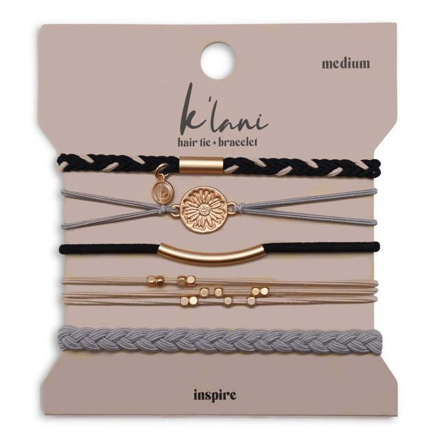 K'lani Inspire Pulseras para mujer - Pulseras elásticas y lazos para el cabello bohemios - Lindos lazos para el cabello para mujeres y accesorios para lazos para el cabello - Pulseras elegantes estilo